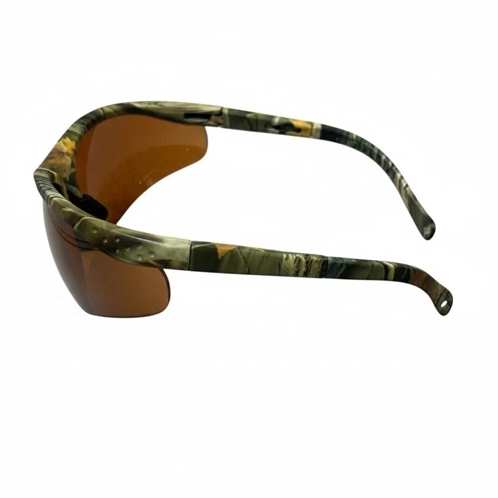 Camouflage Shield Sunglasses Mens One Size Camo Hunting Outdoor